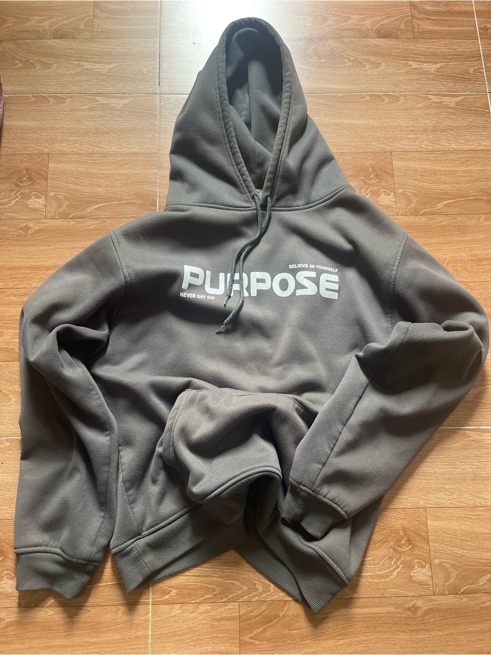 Purpose Graphic Hoodie Sweatshirt - Gray